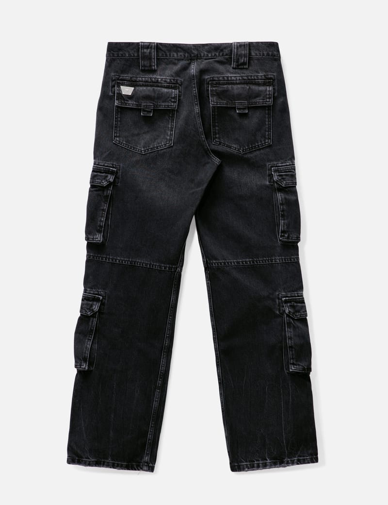 【関税込み】MISBHV ブラック Harness Strap ジーンズ MISBHV Harness Strap Cargo Jeans | Black | FARFETCH AZ
