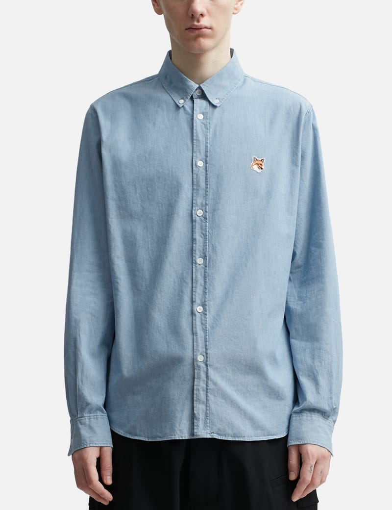 Maison Kitsuné - Button Down Classic Shirt | HBX - Globally Curated Fashion  and Lifestyle by Hypebeast