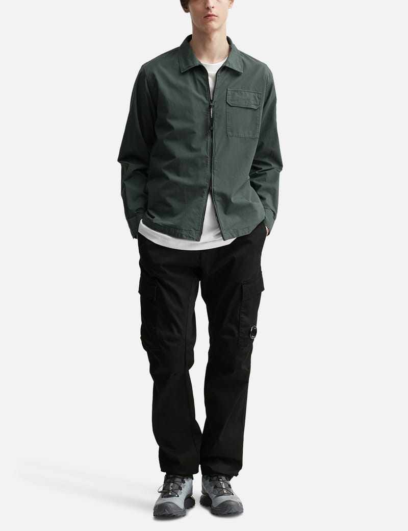 C.P. Company Overshirt In Organic Gabardine - Organic cotton
