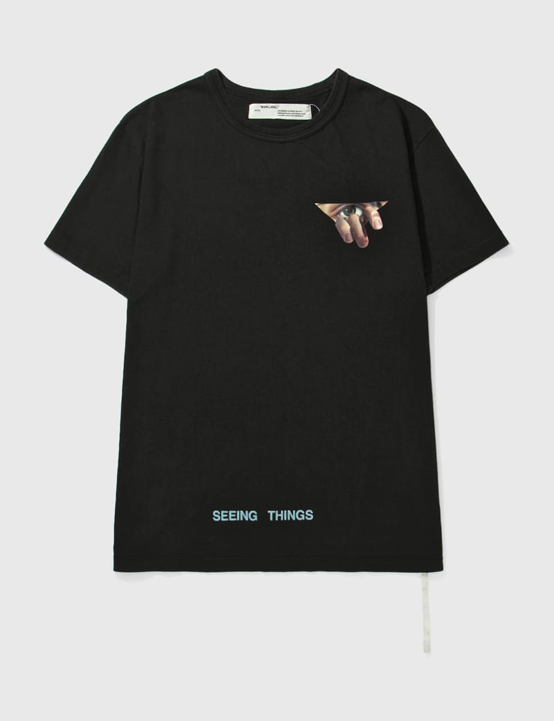 Off white seeing things hotsell black tee