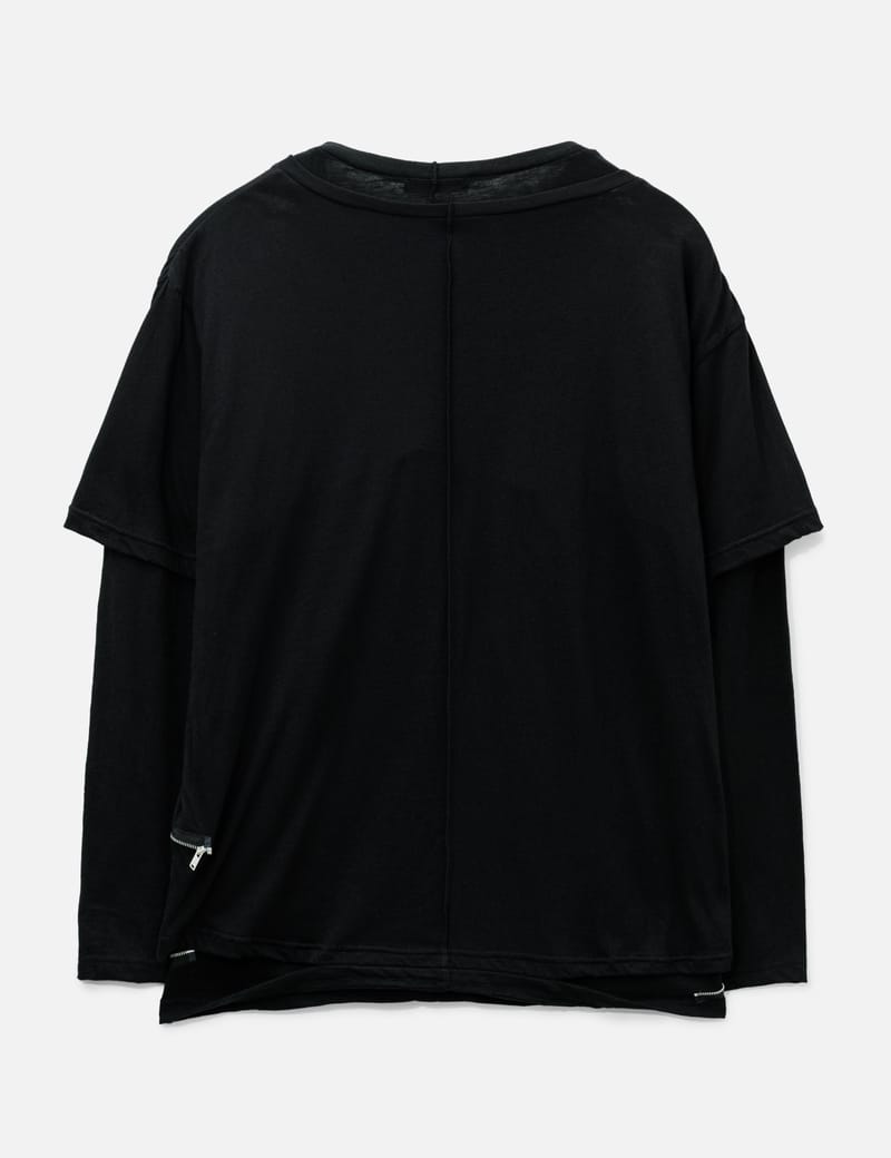 Undercover UC2F4803 レイヤード長袖Tシャツ - 前衛的なディテールが