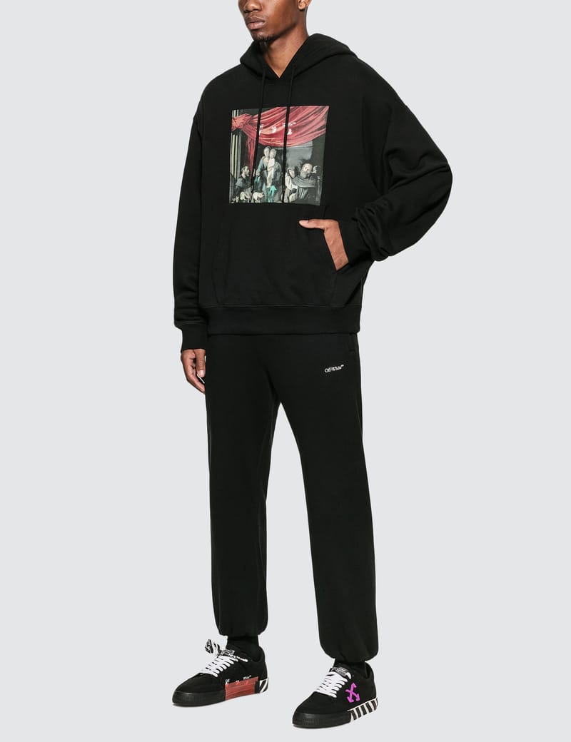 Off-White™ - Caravaggio Painting Over Hoodie | HBX Off-White™ - Caravaggio Painting Over Hoodie | HBX