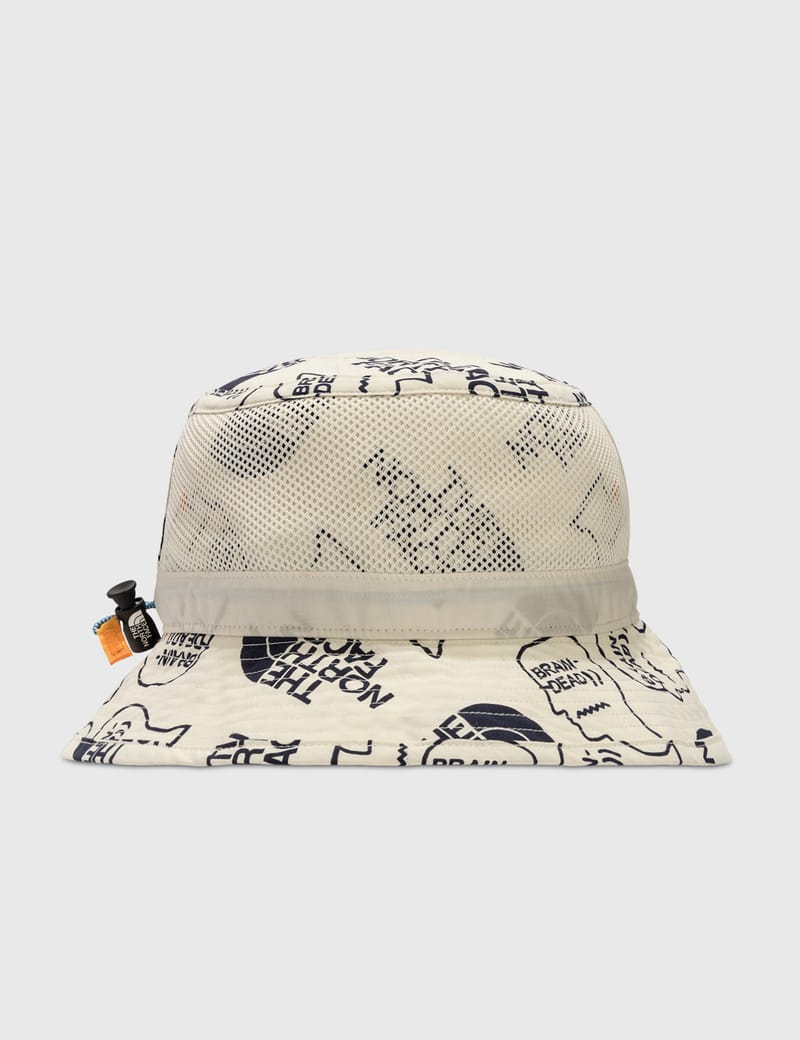 【美品】 THE NORTH FACE × BRAINDEAD ハット ホワイト THE NORTH FACE(ザノースフェイス) BRAIN DEAD(ブレインデッド