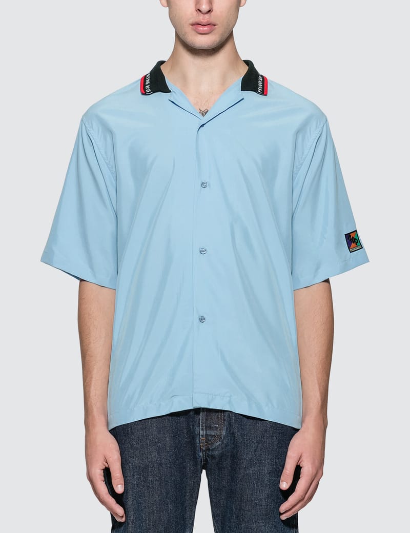 Martine Rose - Rib Collar Short Sleeve Shirt | HBX