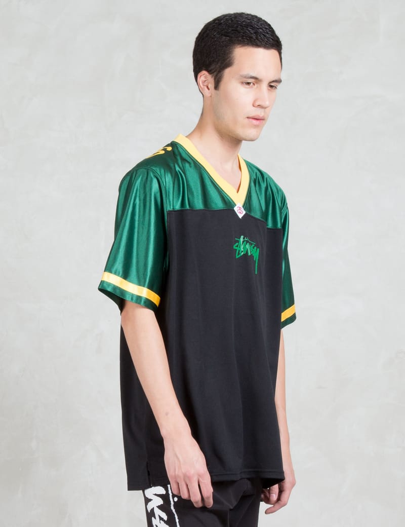 Stüssy - V-neck Football T-Shirt | HBX - Globally Curated