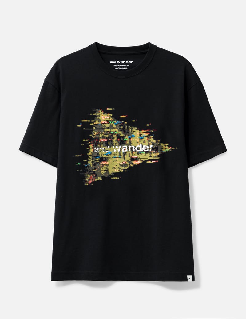 AND WANDER｜SHORT-SLEEVED ROUND NECK T-SHIRTS (Noizy Log AND WANDER｜SHORT-SLEEVED ROUND NECK T-SHIRTS (Noizy Log (T