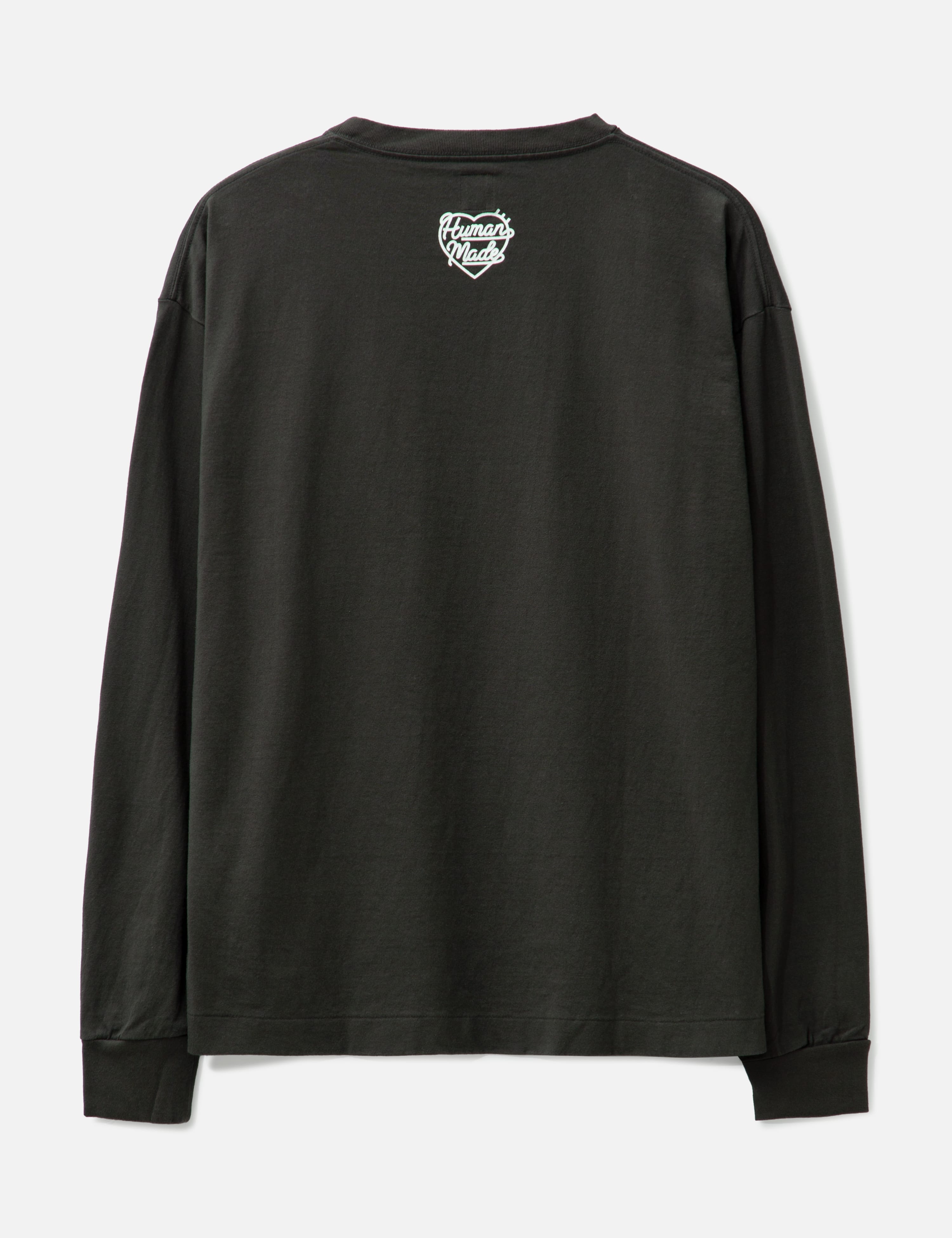 Human Made Graphic Long Sleeve T-shirt #4 In Black | ModeSens