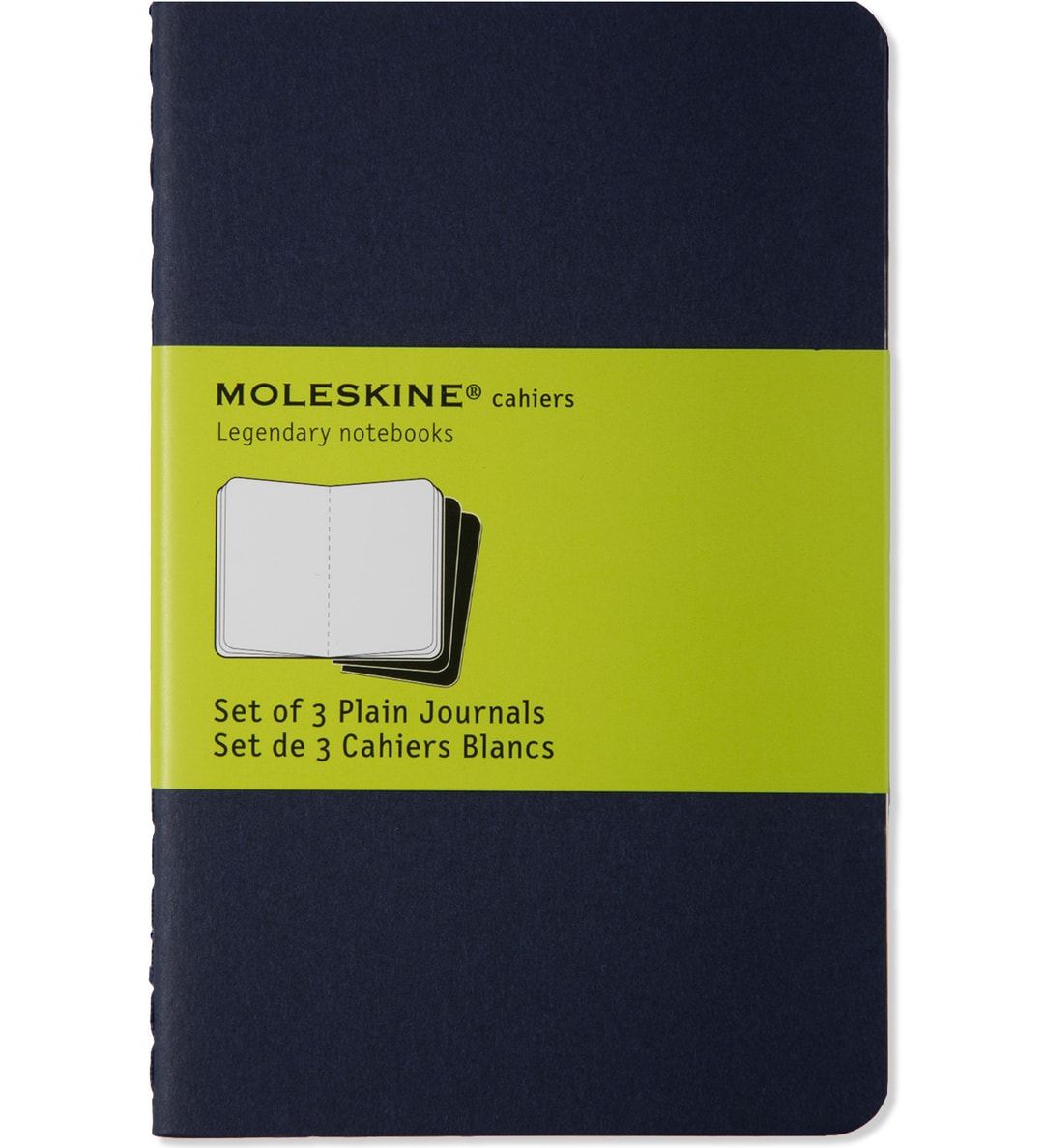 MOLESKINE Navy Cahier Plain Pocket Journal Notebook HBX Globally