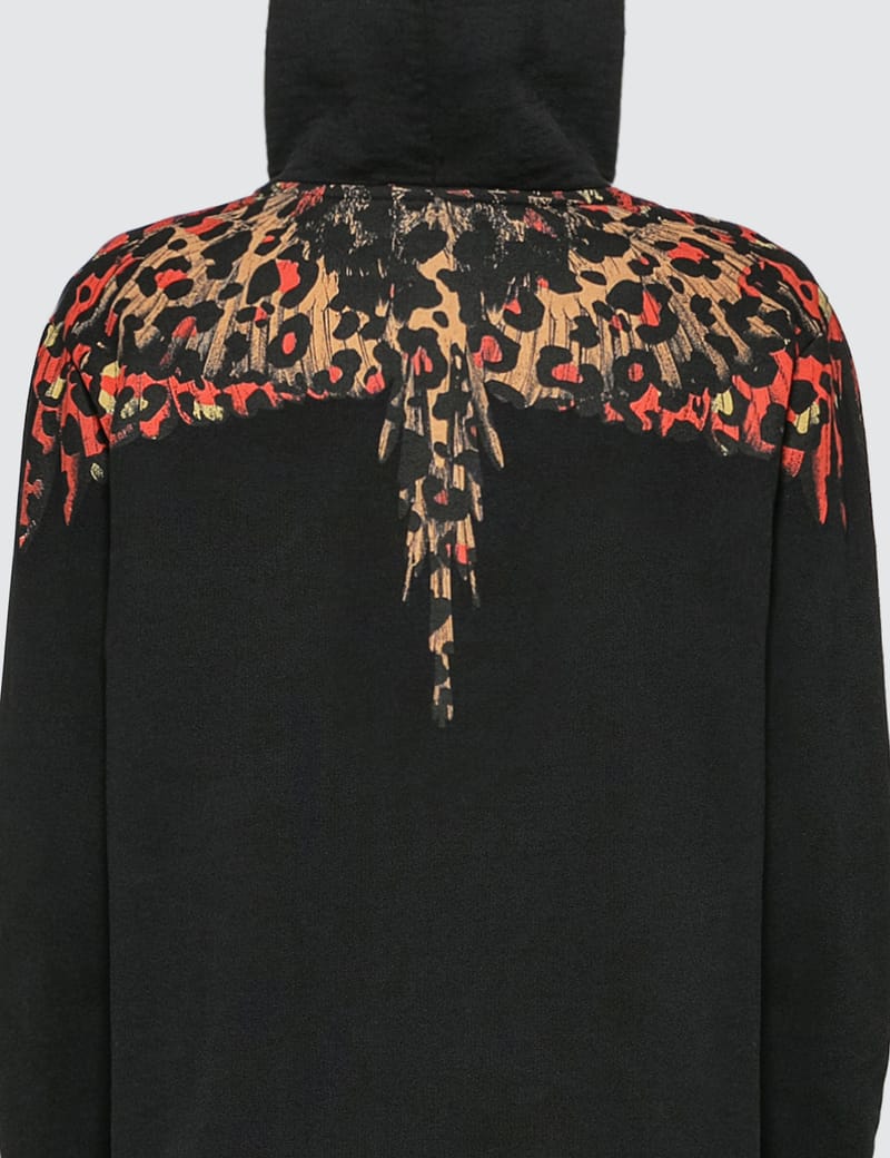 Marcelo Burlon - Leopard Wings Hoodie | HBX - Globally