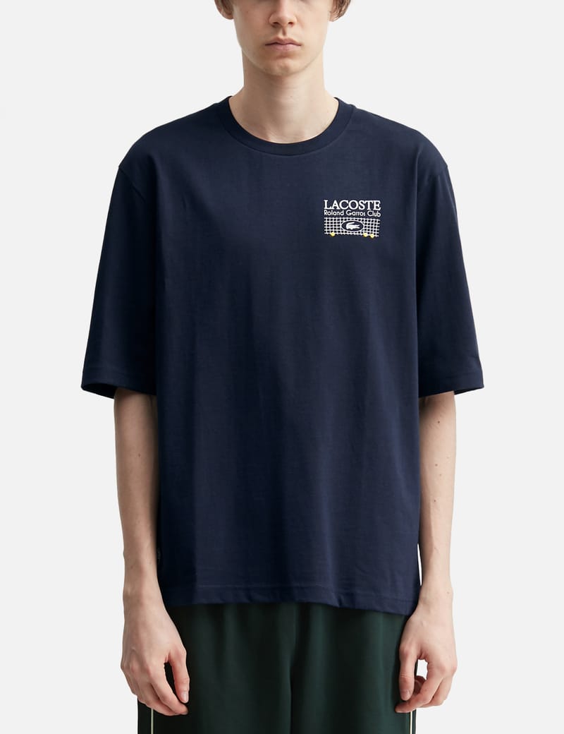 Lacoste - GOLF Le FLEUR* X Lacoste Cut & Sewn Stripe T-Shirt | HBX
