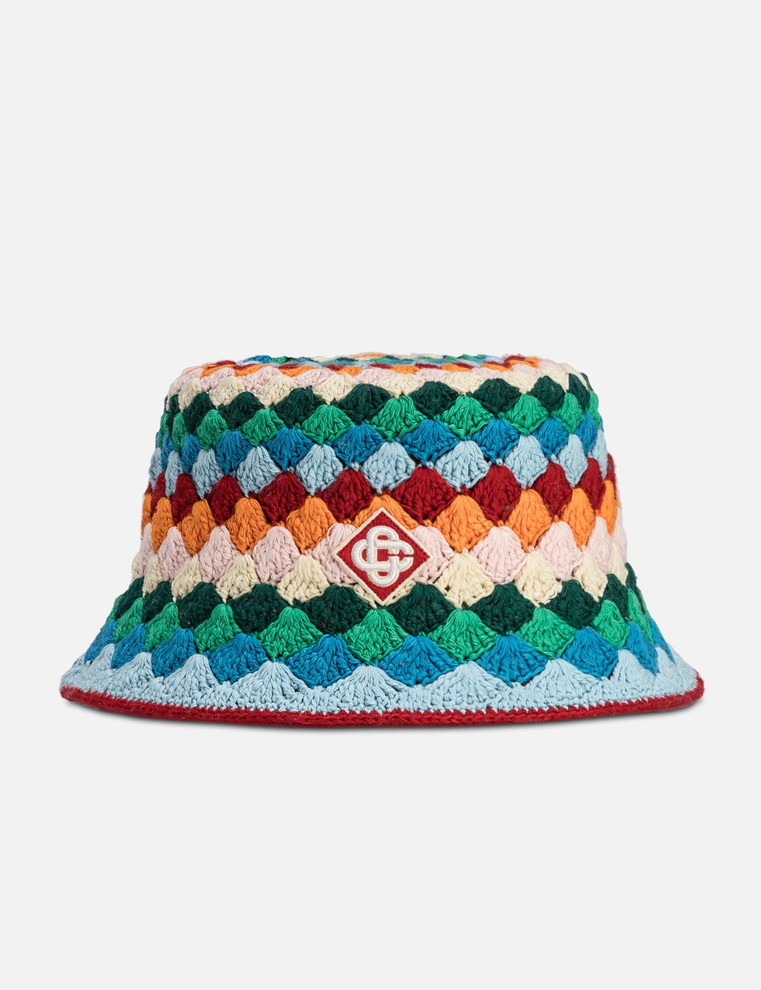 Casablanca Unisex SHELL STRIPED CROCHET HAT HBX Globally Curated