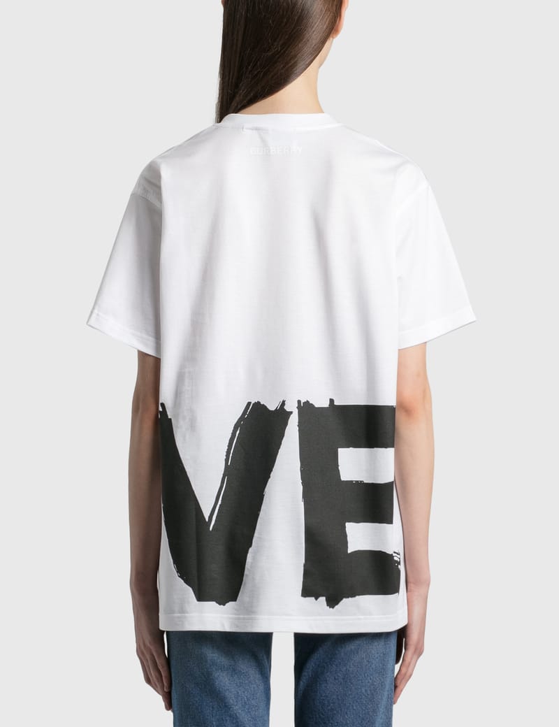 関税負担なし☆Burberry ラブプリント コットン Tシャツ 関税負担なし☆Burberry バーバリーラブプリントコットンTシャツ
