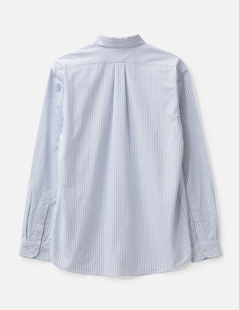 Human Made - Stripe B.D Long Sleeve Shirt | HBX - Globally Curated