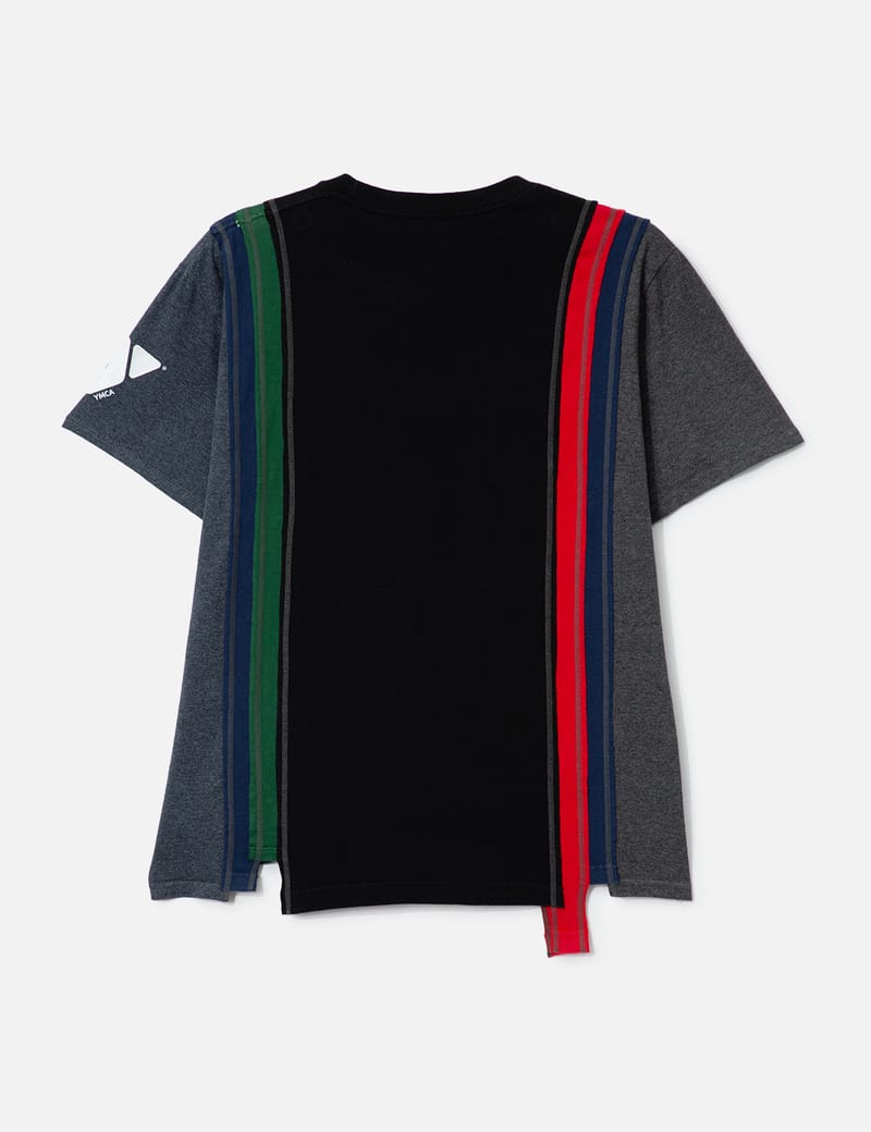 Needles 7 Cut Wide T-Shirt - College - Reworked vintage patchwork
