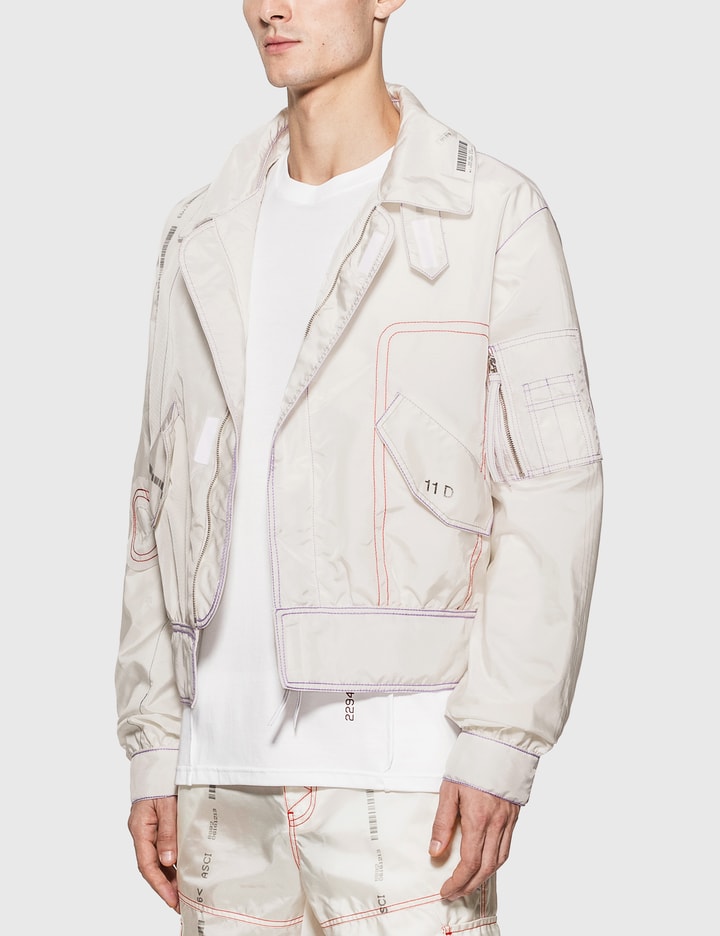 KANGHYUK Readymade Airbag Silkscreen Bomber Jacket HBX Globally