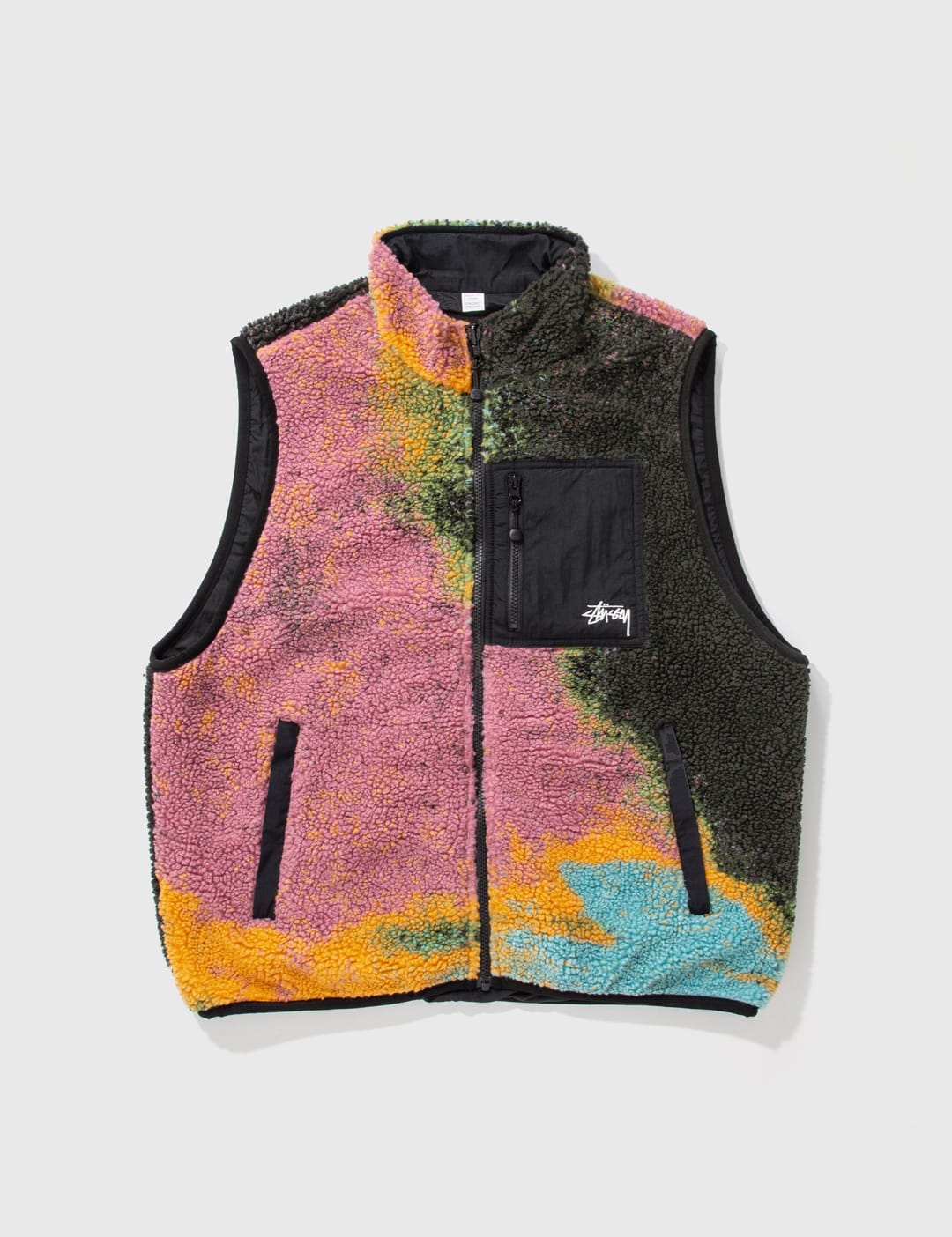 Stüssy - Jaquard Dye Sherpa Vest | HBX - Globally Curated Fashion