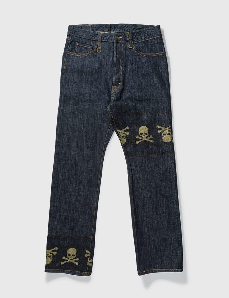 Mastermind Japan - Mastermind Japan Unwashed Gold Skull Jeans