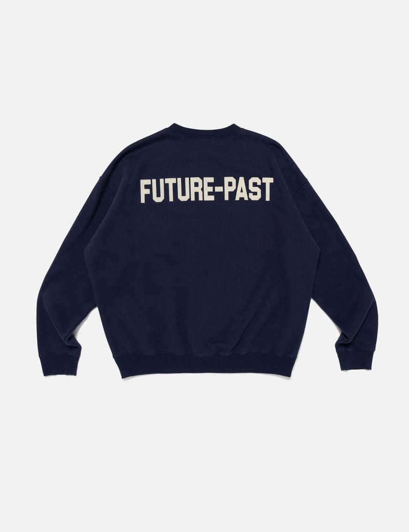 Human Made ワイドスウェットシャツ - ネイビー、フロッキープリントと