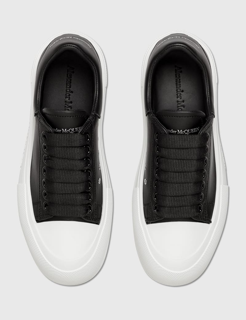 Alexander McQueen - Deck Lace Up Plimsoll Sneakers | HBX