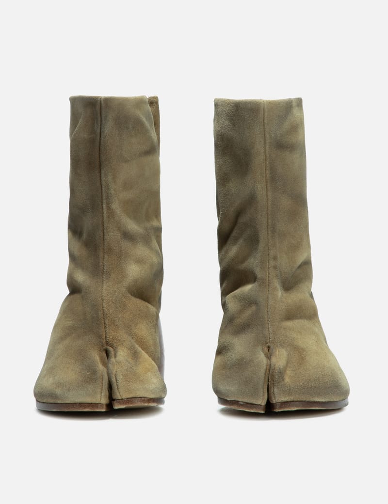 【関税＆送料込み】Maison Margiela Tabi 80 Suede Ankle Boot Maison Margiela Tabi 80mm Suede Ankle Boots | Brown | FARFETCH