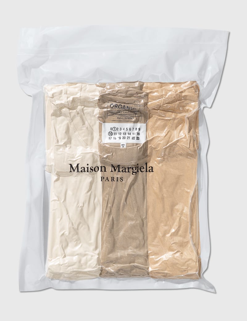 Maison Margiela - 3-PACK COTTON T-SHIRTS | HBX - Globally Curated