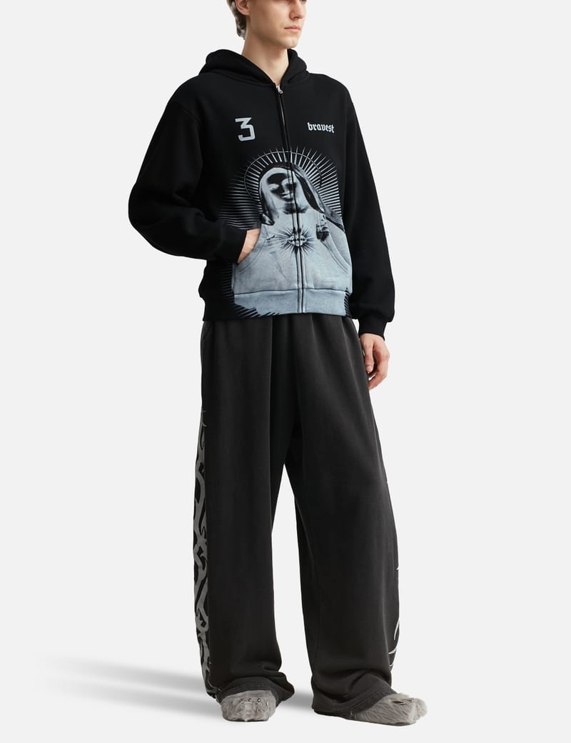 Bravest Studios - Black Mary Zip Up Hoodie | HBX