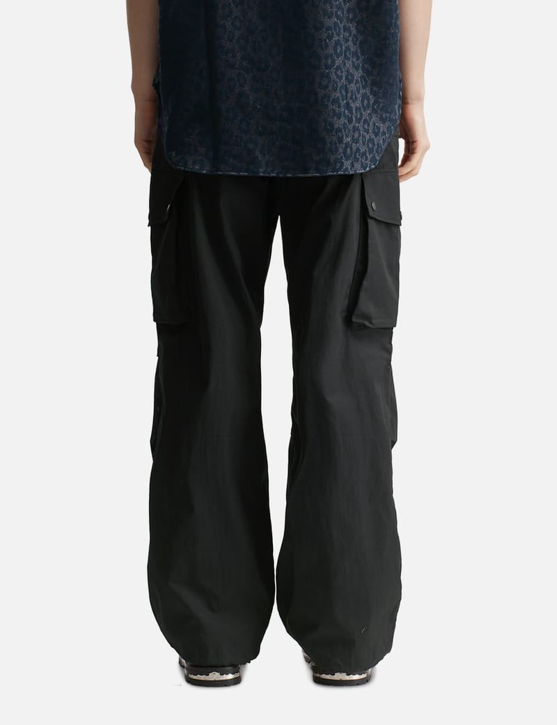 Needles H.D. Pant - BDU - Balloon-fit cargo pants in black with