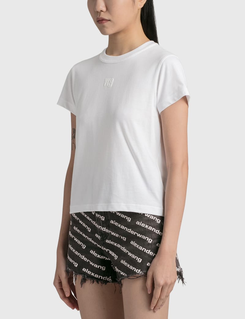 Tシャツ・カットソー Alexanderwang.T T-Shirt Essential Shrunk T By Alexander Wang - Essential Jersey Shrunk T-shirt | HBX