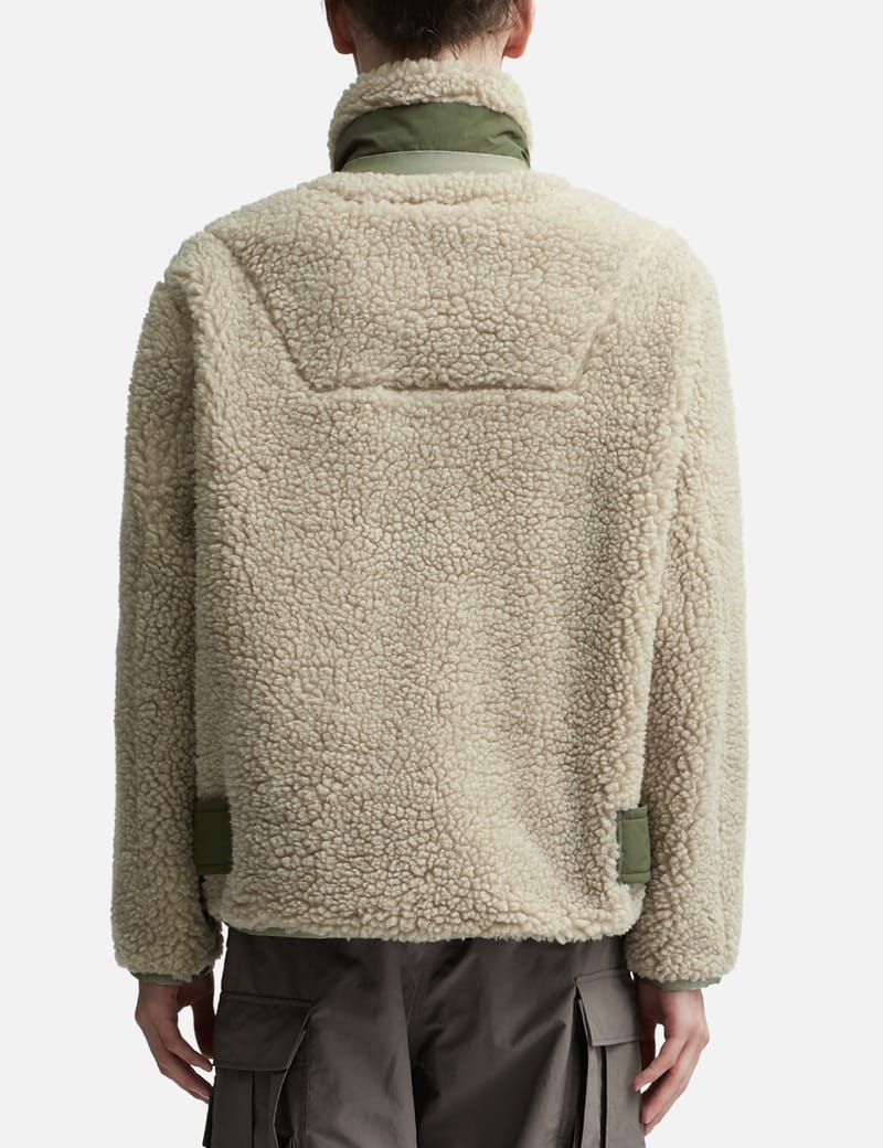 Sacai - Faux Shearling Pullover | HBX - Globally Curated