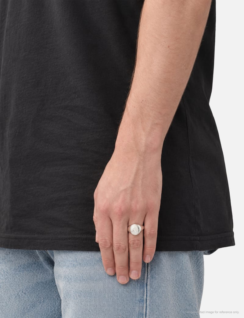 Bunney Oval Signet Ring - Crafted from 925 sterling silver with a