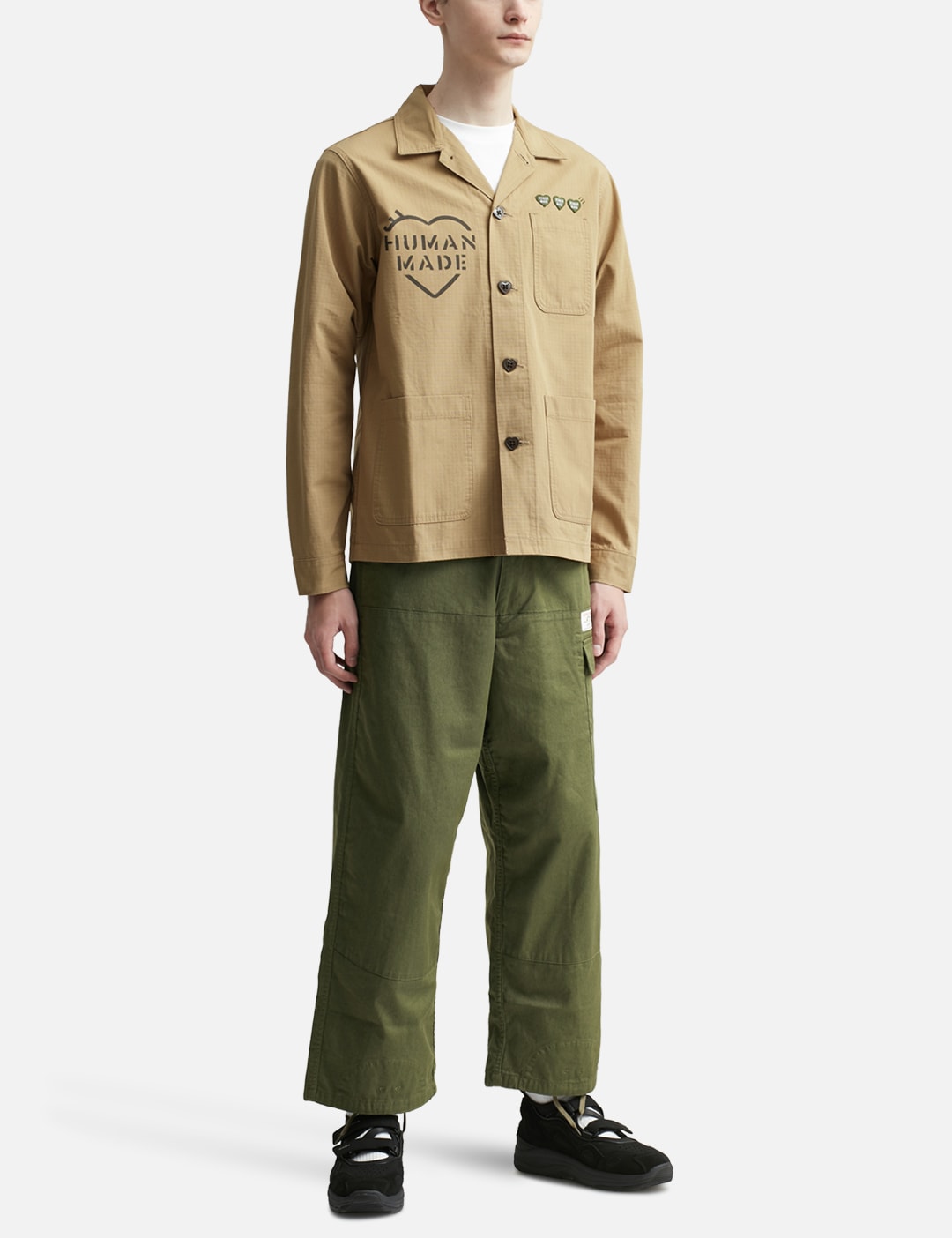 Human Made - MILITARY OVERSHIRT | HBX - Globally Curated Fashion and Lifestyle by Hypebeast
