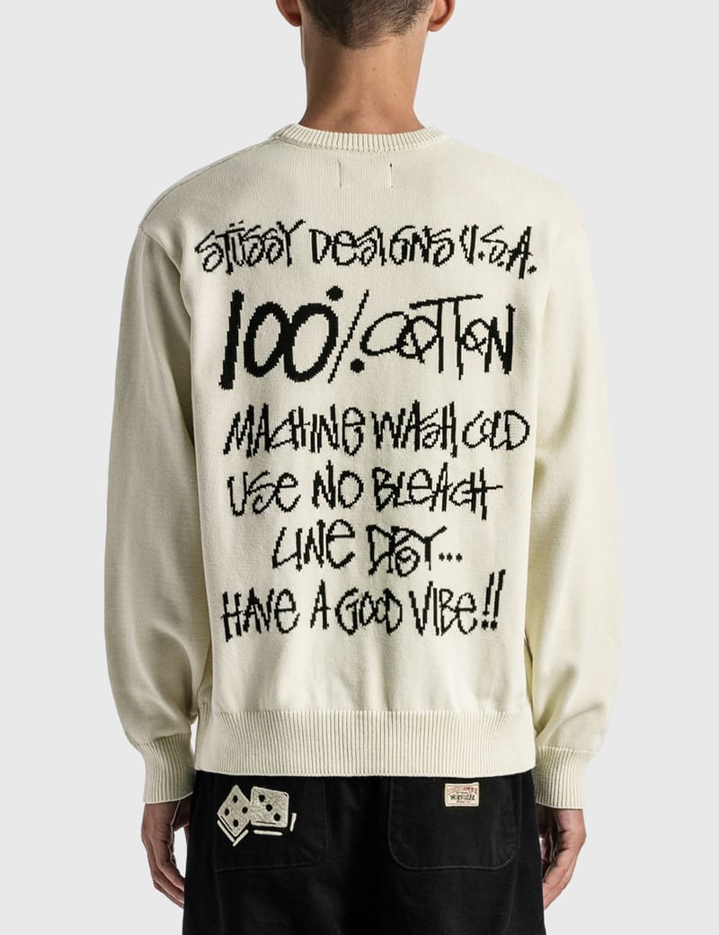 Stüssy - CARE LABEL SWEATER | HBX - Globally Curated Fashion and