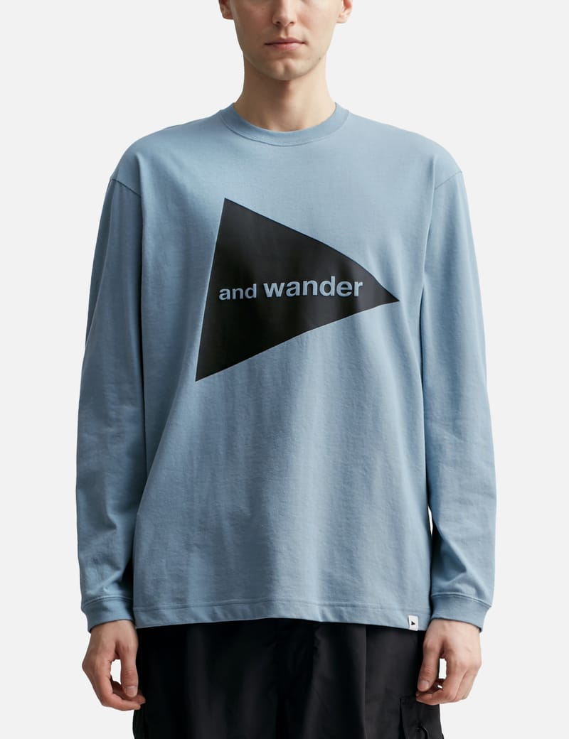 and wander - And Wander Logo Long Sleeve T-Shirt | HBX