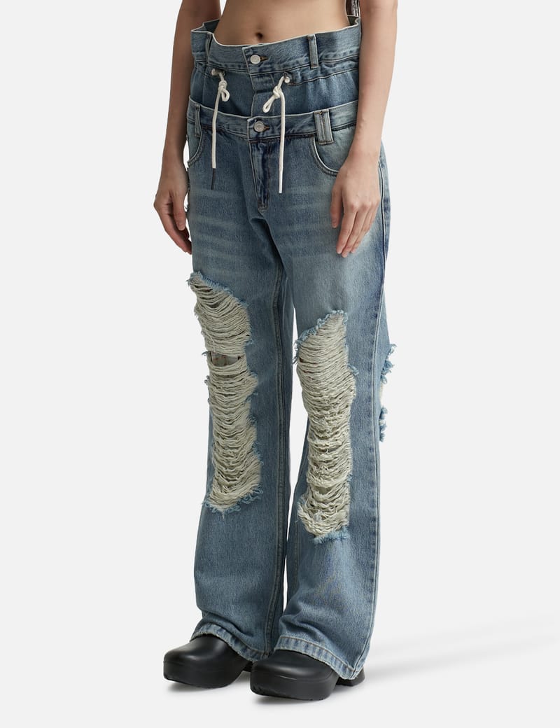Andersson Bell - Beria String Double Waist Jeans | HBX