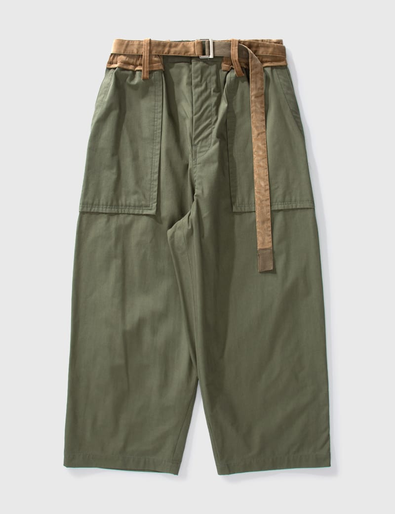 Sacai - Cotton Oxford Pants | HBX - Globally Curated Fashion and