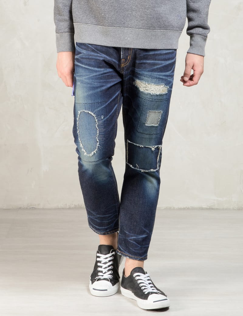 Denim By Vanquish & Fragment - Indigo Five Year Washed Low Crotch