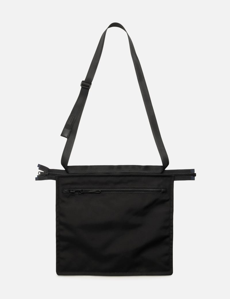Hender Scheme Module Tote Bag - Black nylon with cow leather trim
