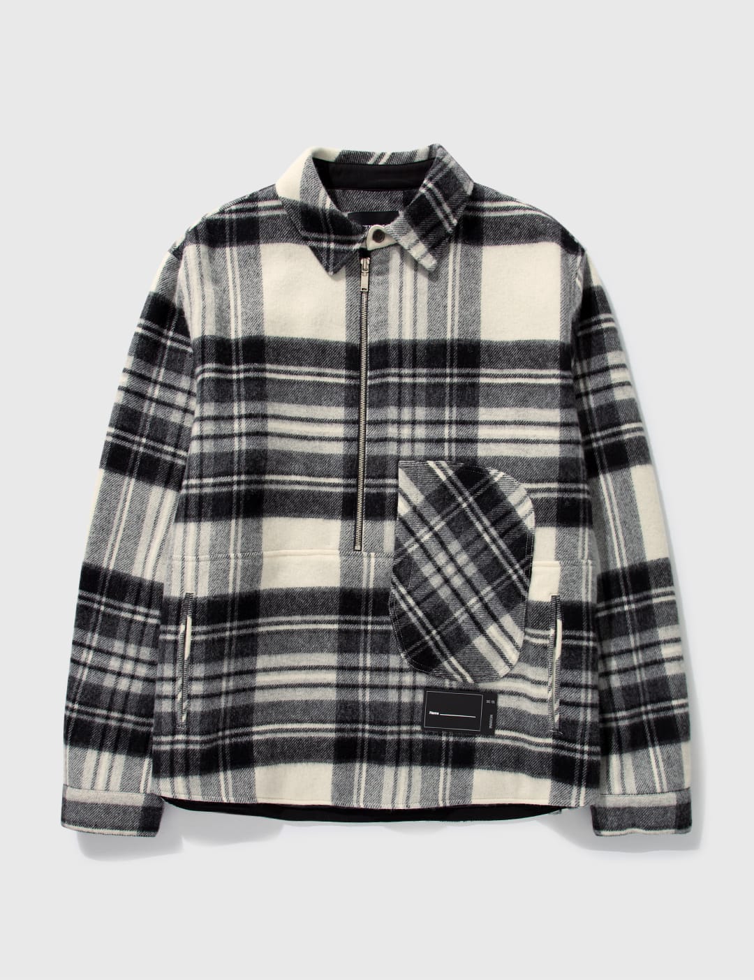We11done - Check Anorak Wool Shirt | HBX - Globally Curated 