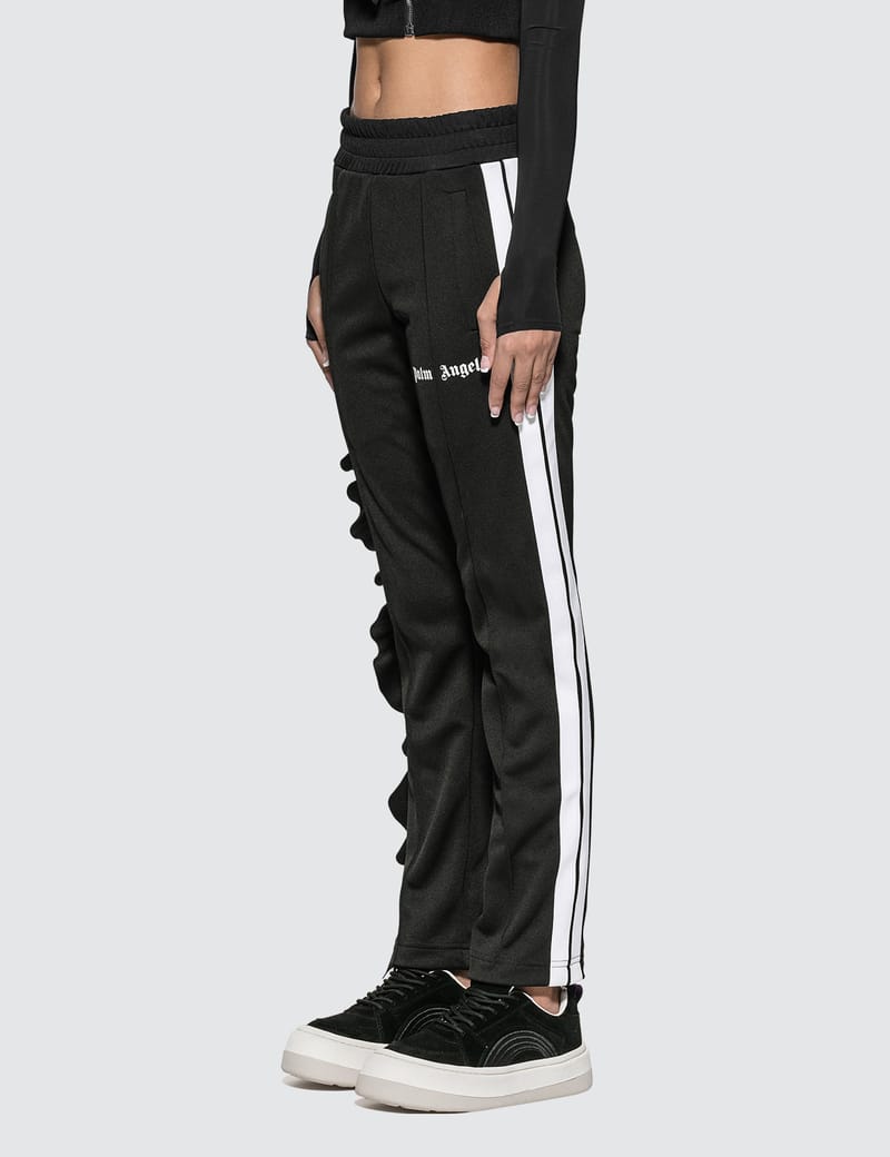パンツ PALM ANGELS Women Training Pants PWCJ036S25FAB0011003 Black BACK CURVED LOGO TRACK PANTS BLACK - OFF in BLACK - OFF