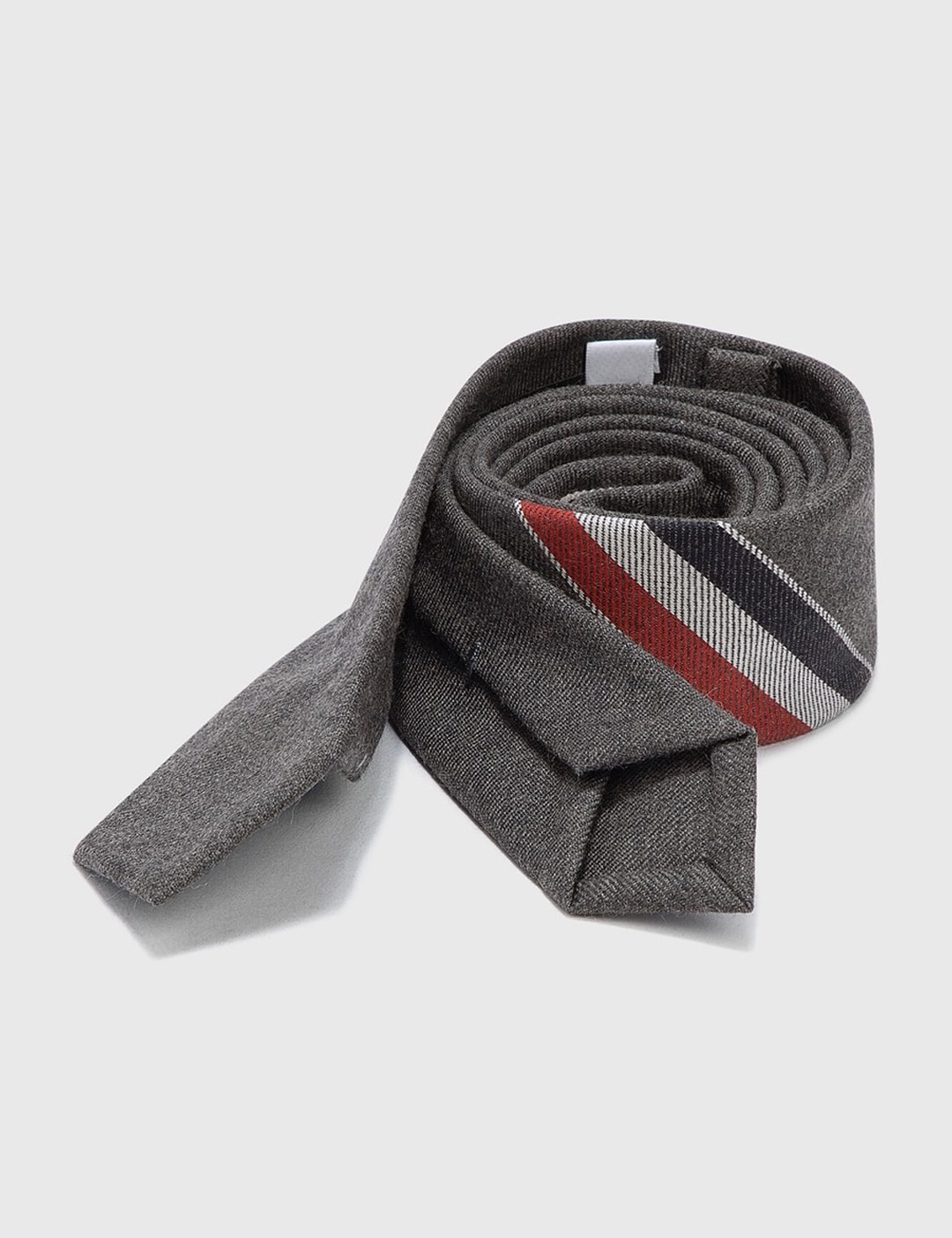 thom browne grey tie