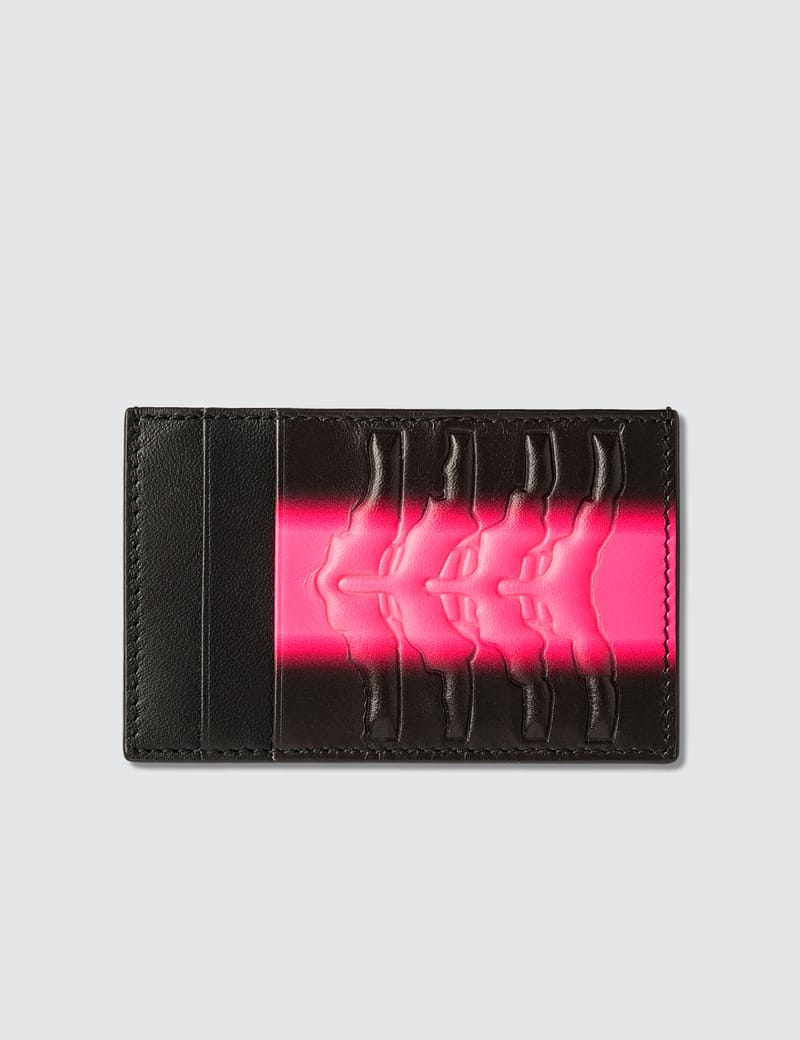 Alexander McQueen Rib authentic Cage Card Holder