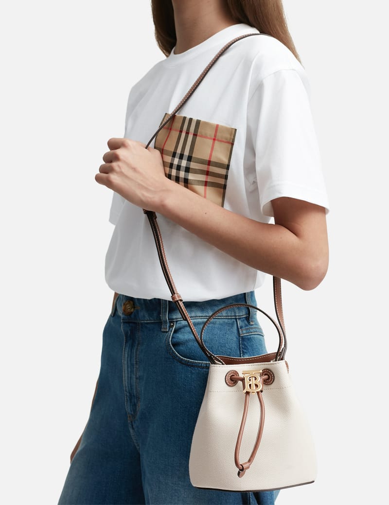 Burberry Mini TB Bucket Bag HBX Globally Curated Fashion and