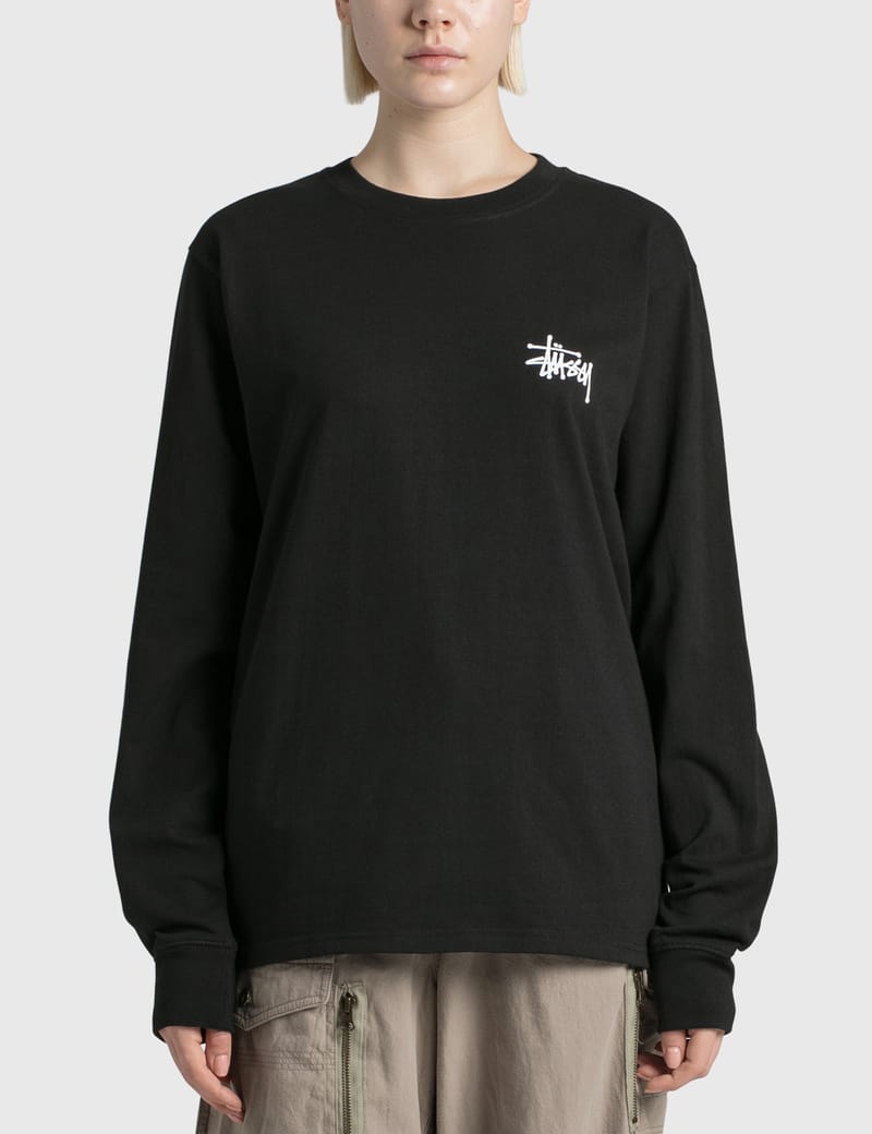 St ssy Basic Stussy Long Sleeve T shirt HBX Globally Curated