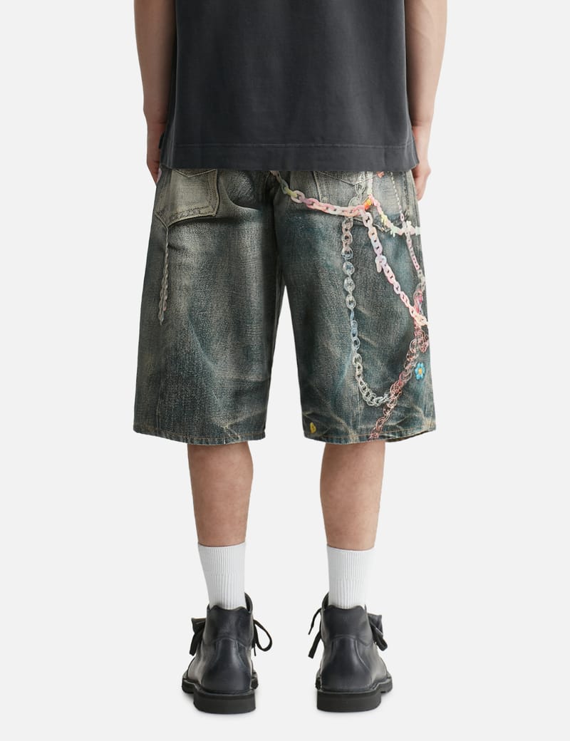 【ACNE STUDIOS】Denim Shorts / Loose Fit Acne Studios Loose Fit Denim Shorts 'Mid Blue'