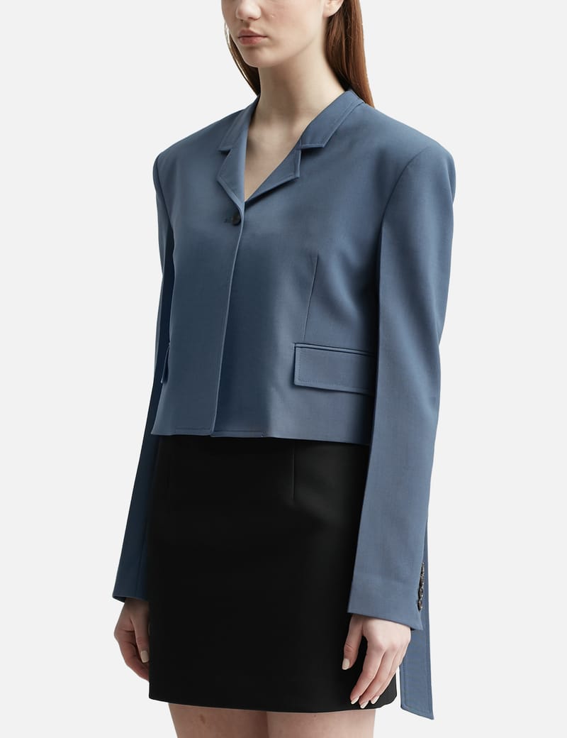 [レクト] RECTO RC CLASSIC WAIST BELT DETAIL CROP JACKET☆☆ Recto - RC Classic Waist Belt Crop Jacket | HBX - Globally