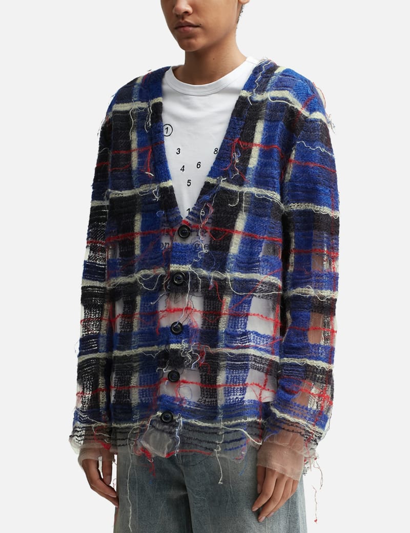 Maison Margiela - Distressed Knit Cardigan | HBX - Globally