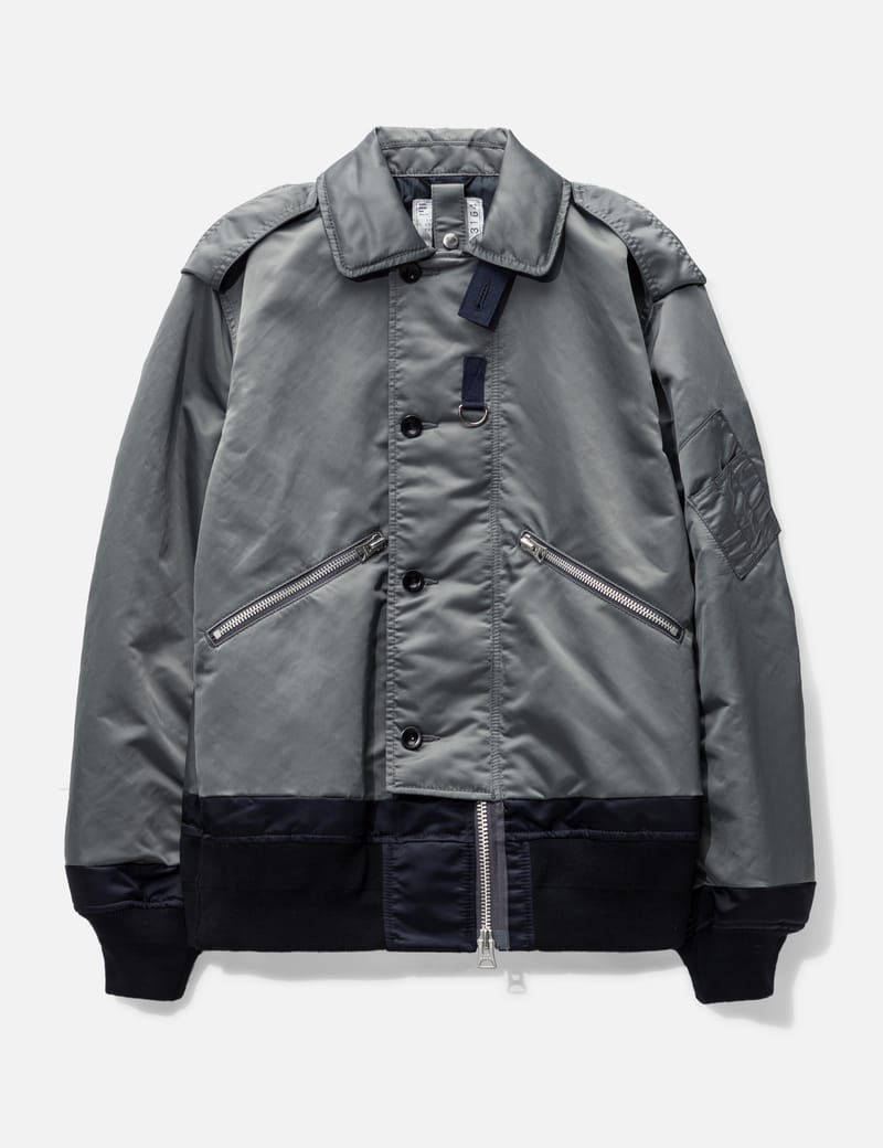 Sacai - Nylon Twill Mix Blouson | HBX - Globally Curated Fashion