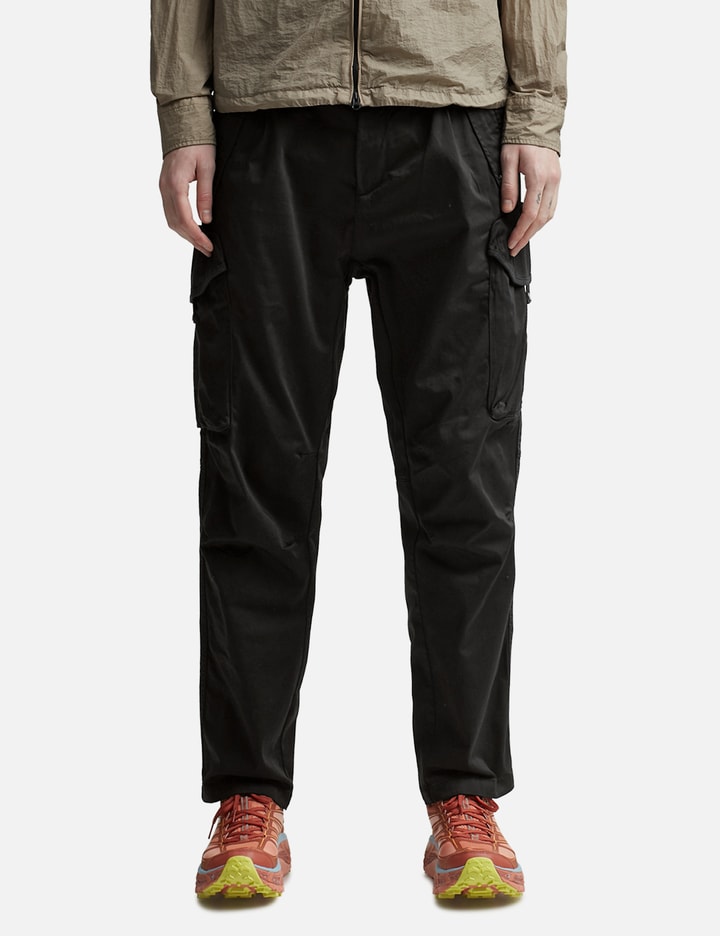 C.P. Company STRETCH SATEEN LOOSE FIT CARGO PANTS HBX Globally Curated Fashion and