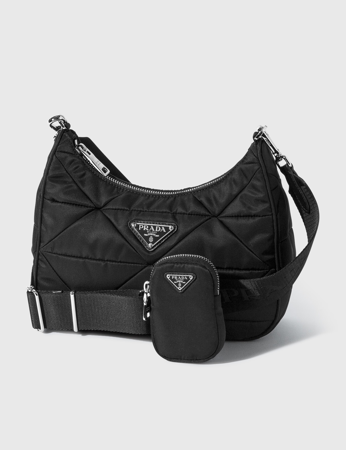 Prada - Quilted Crossbody With Small Pouch | HBX