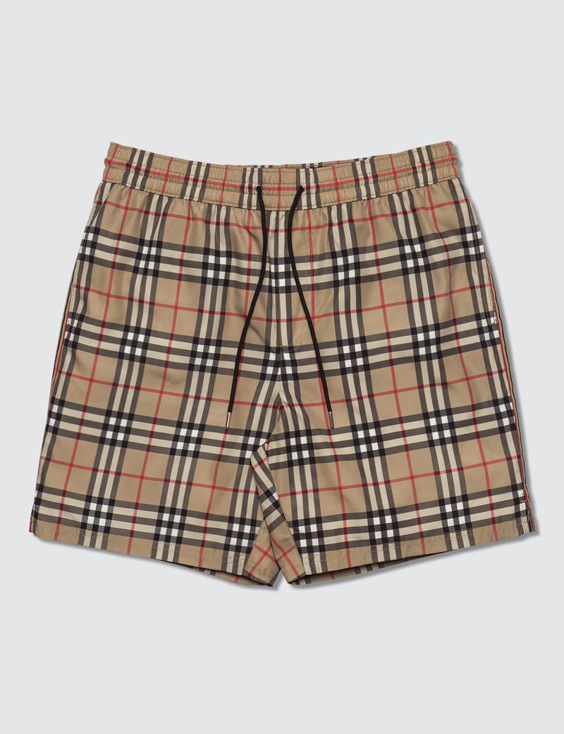 Vintage check drawcord outlet swim shorts